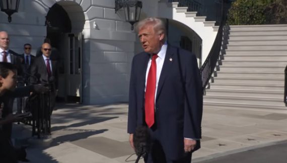 President Trump Gaggles with Press Before Departing the White House, Apr. 11, 2026