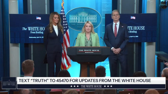 Press Secretary Karoline Leavitt, Scott Bessent, and Kelly Loeffler Brief Members of the Media