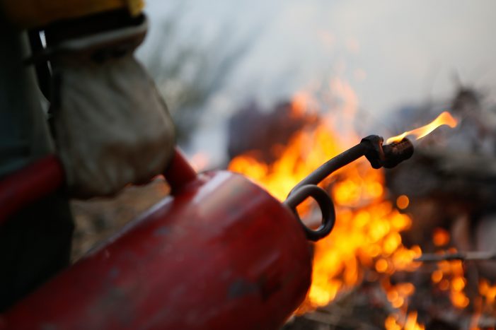 Smoke Continues from the Irish-O’Manuel Burn