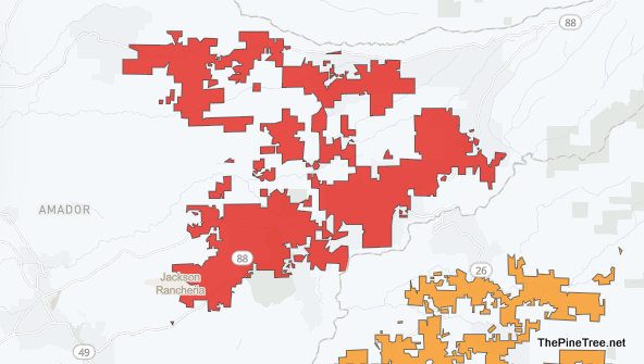 Power Outages Expand Now Over 7,000 Powerless in Amador, Mountain Ranch & West Point