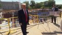 President Trump Visits White House Ballroom Construction