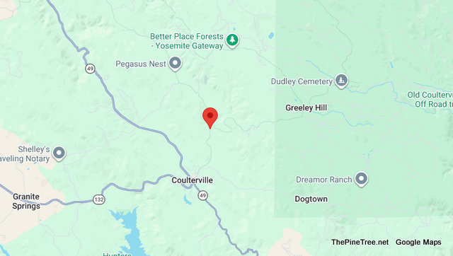 Traffic Update….Overturned Vehicle Off Roadway Near Greeley Hill Rd / Priest Coulterville Rd