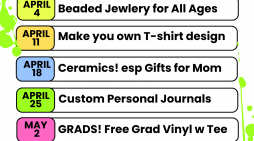 Great Saturday Events & More at Make & parTake!