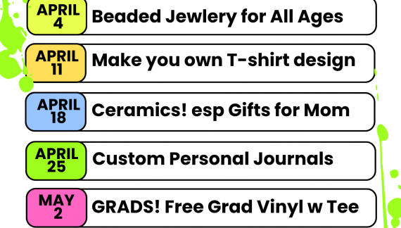 Great Saturday Events & More at Make & parTake!