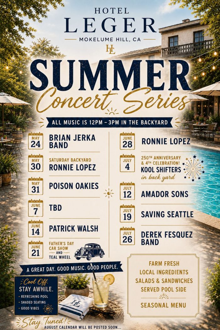Hotel Leger Summer Concert Series Featuring Ronnie Lopez