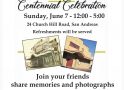 San Andreas Town Hall 100 Year Celebration