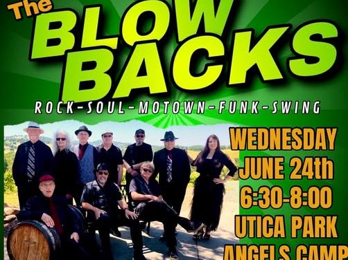 Get Your Dancing Shoes on for The BlowBacks at Utica Park Tonight!