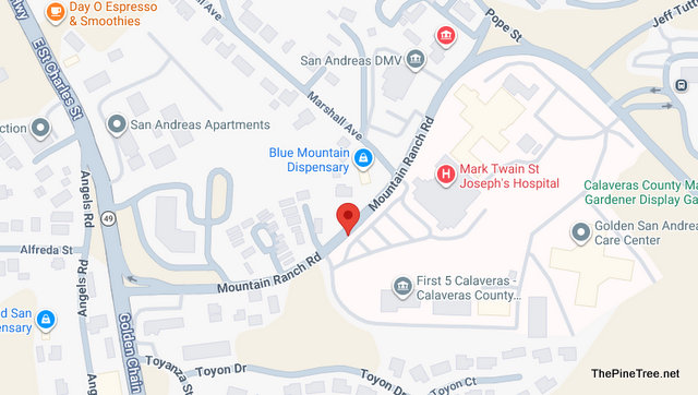 Traffic Update…Possible Injury Vehicle vs Building Collision on Mountain Ranch Rd