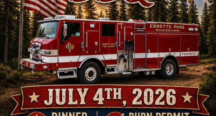 Ebbetts Pass Firefighters Association to Host Independence Day BBQ