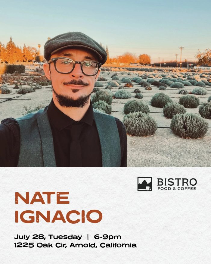Nate Ignacio Live Tonight at Bistro Food & Coffee’s Taco Tuesday