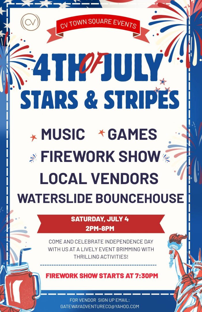 Stars & Stripes Copper Valley Town Square Fireworks Start at 7:30pm