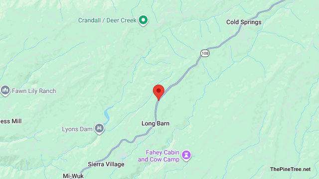 Traffic & Fire Update….Fire Reported in Long Barn Area off Hwy 108