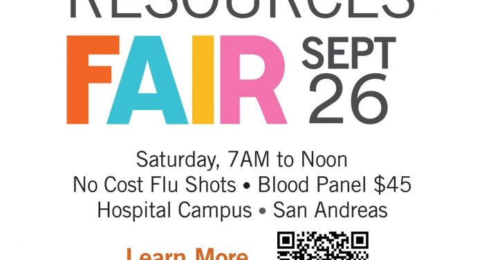The 2026 Health + Community Resources Fair is September 26 on Dignity Health Mark Twain Medical Center Campus