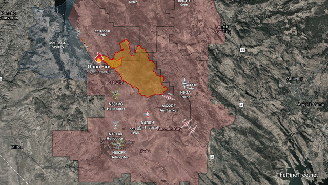 Gann Fire Now 3,759.9 Acres & Growing According to Latest Mapping