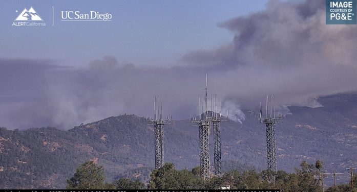 Gann Fire Morning Update….2,100 Acres & Moderate Rate of Spread, Evacuation Orders Remain Unchanged