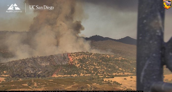 Gann Fire Working in Valley Springs Area