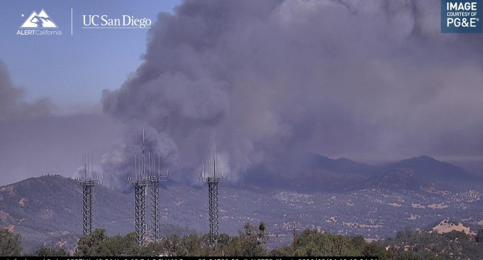Gann Fire Heads Past 3,000 Acres, Bear Mountain Towers in Fire Path