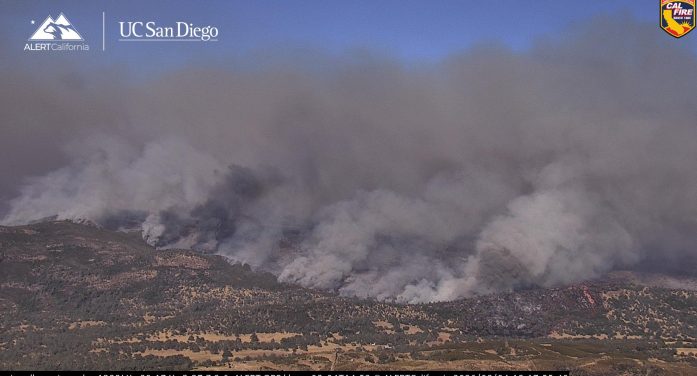 Gann Fire as Burned Through 6,500 Acres of Calaveras County