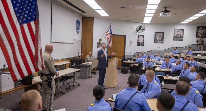 Governor Newsom visits CHP Academy, Highlights Next Generation of Officers