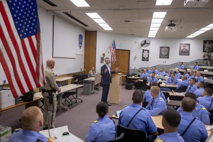 Governor Newsom visits CHP Academy, Highlights Next Generation of Officers