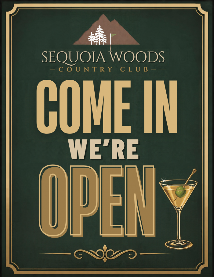 Sequoia Woods is Open for Dinner!