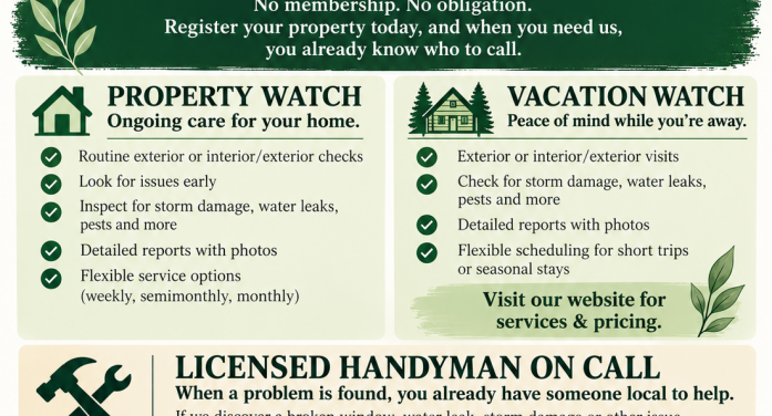 Going on Vacation or Own a Second Home in the Foothills?