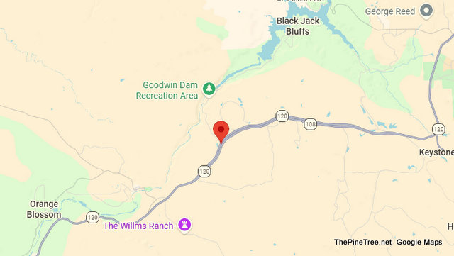Traffic Update….Overturned Vehicle Collision Near Sr108 / Tulloch Dam Rd