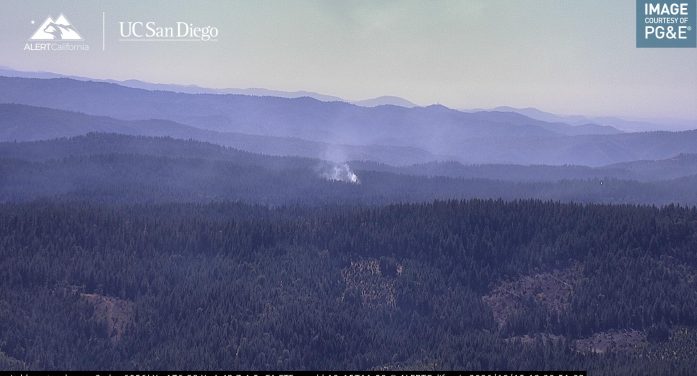 Fire Update….Smoke Column North of Arnold, Now a Deck Fire?