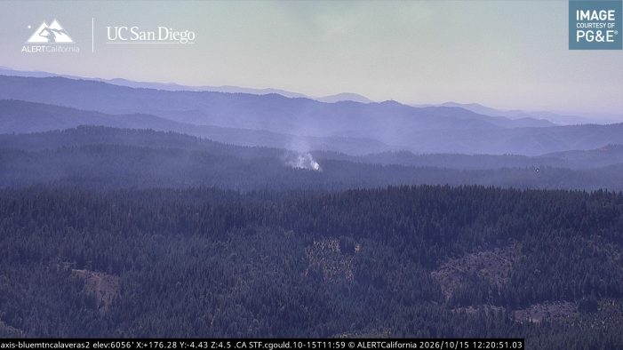 Fire Update….(Update…Resources Being Released) Smoke Column North of Arnold, Now a Deck Fire?