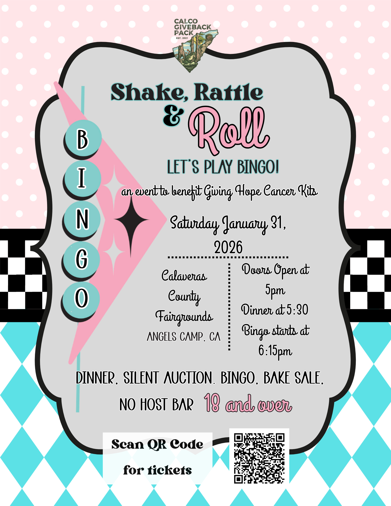 3rd Annual Blast from the Past Bingo